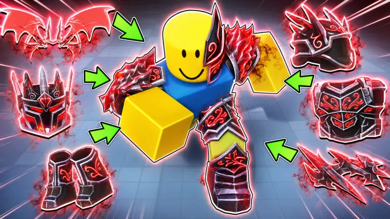 Official Iron Soul Dungeon Roblox thumbnail with fantasy combat scene